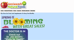 Desktop Screenshot of cincinnatinaturalfoods.com